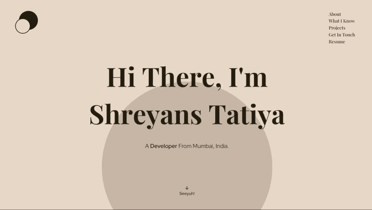 Old Portfolio Website