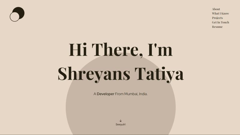Old Portfolio Website